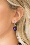 Paparazzi VINTAGE VAULT "Cancun Cast Away" Purple Necklace & Earring Set Paparazzi Jewelry