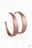 Paparazzi "HOOP and Holler" Copper Hammered Thick Hoop Earrings Paparazzi Jewelry