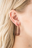 Paparazzi "HOOP and Holler" Copper Hammered Thick Hoop Earrings Paparazzi Jewelry