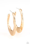Paparazzi "HOOP Me UP!" Gold Post Earrings Paparazzi Jewelry