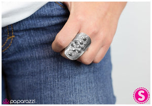 Paparazzi "Think Twice - Silver" ring Paparazzi Jewelry