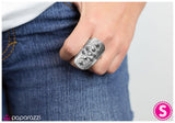 Paparazzi "Think Twice - Silver" ring Paparazzi Jewelry