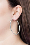 Paparazzi "Keep It Chic" Silver Hoop Earrings Paparazzi Jewelry