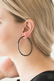 Paparazzi VINTAGE VAULT "Dangerously Dynamic" Black Earrings Paparazzi Jewelry