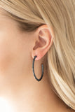 Paparazzi "Danger Zone" Black Earrings Paparazzi Jewelry