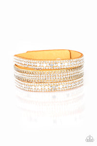 Paparazzi "Fashion Fanatic" Yellow Wrap Bracelet Paparazzi Jewelry