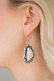 Paparazzi "Santa Fe Soul" White Earrings Paparazzi Jewelry