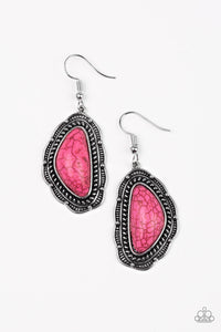 Paparazzi "Santa Fe Soul" Pink Earrings Paparazzi Jewelry