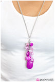 Paparazzi "Into the Deep" Purple Necklace & Earring Set Paparazzi Jewelry