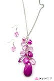 Paparazzi "Into the Deep" Purple Necklace & Earring Set Paparazzi Jewelry