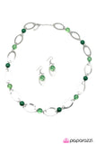 Paparazzi "Leisurely Luminous - Green" necklace Paparazzi Jewelry