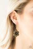 Paparazzi "Secret Garden" Brass Necklace & Earring Set Paparazzi Jewelry