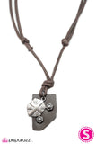 Paparazzi "Battle It Out" Brown Urban Necklace Unisex Paparazzi Jewelry