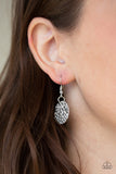 Paparazzi VINTAGE VAULT "Works Every Chime" Silver Necklace & Earring Set Paparazzi Jewelry