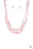 Paparazzi "The More The Modest" Pink Necklace & Earring Set Paparazzi Jewelry