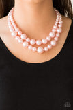 Paparazzi "The More The Modest" Pink Necklace & Earring Set Paparazzi Jewelry