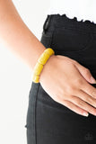 Paparazzi "Peace Out" Yellow Bracelet Paparazzi Jewelry