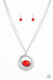 Paparazzi "Viva Vivacious" Red Necklace & Earring Set Paparazzi Jewelry