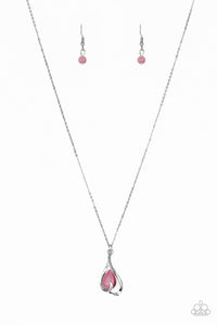 Paparazzi "Tell Me a Love Story" Pink Necklace & Earring Set Paparazzi Jewelry