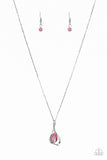 Paparazzi "Tell Me a Love Story" Pink Necklace & Earring Set Paparazzi Jewelry