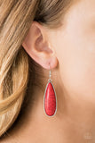 Paparazzi "Santa Fe Skies" Red Earrings Paparazzi Jewelry