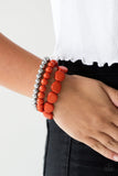 Paparazzi "Color Venture" Orange Bracelet Paparazzi Jewelry