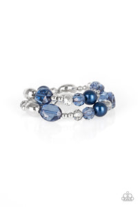 Paparazzi "Downtown Dazzle" Blue Bracelet Paparazzi Jewelry