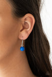 Paparazzi "Me-dallions, Myself, and I" Blue Necklace & Earring Set Paparazzi Jewelry