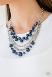 Paparazzi VINTAGE VAULT "Rockin Rockette" Blue Necklace & Earring Set Paparazzi Jewelry