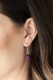 Paparazzi VINTAGE VAULT "Me-dallions, Myself, and I" Purple Necklace & Earring Set Paparazzi Jewelry