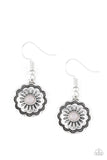 Paparazzi VINTAGE VAULT "Badlands Buttercup" Silver Earrings Paparazzi Jewelry