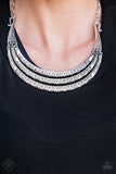 Paparazzi "Primal Princess" FASHION FIX Silver Necklace & Earring Set Paparazzi Jewelry