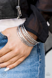 Paparazzi VINTAGE VAULT "Rumble In The Concrete Jungle" FASHION FIX Silver Bracelet Paparazzi Jewelry