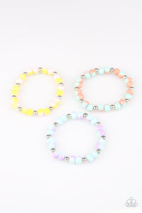 Girls Multi Color Bead Starlet Shimmer Bracelets Faceted Bead Set of 5 Paparazzi Jewelry