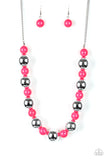 Paparazzi VINTAGE VAULT "Top Pop" Pink Necklace & Earring Set Paparazzi Jewelry