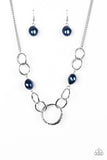 Paparazzi "Lead Role" Blue Necklace & Earring Set Paparazzi Jewelry