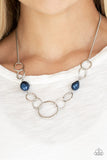 Paparazzi "Lead Role" Blue Necklace & Earring Set Paparazzi Jewelry