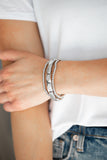 Paparazzi VINTAGE VAULT "Metal Movement" Silver Bracelet Paparazzi Jewelry