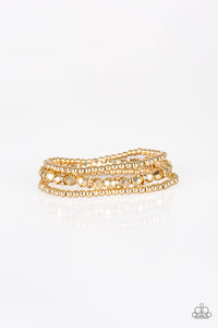 Paparazzi VINTAGE VAULT "Let There BEAM Light" Gold Bracelet Paparazzi Jewelry