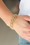 Paparazzi VINTAGE VAULT "Let There BEAM Light" Gold Bracelet Paparazzi Jewelry