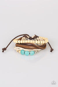 Paparazzi "Wonderfully Wanderer" Blue Urban Bracelet Unisex Paparazzi Jewelry