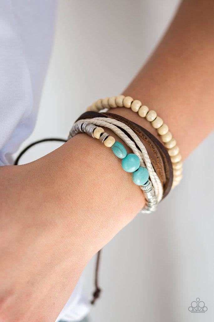 Proverb blue urban bracelet paparazzi Clearance