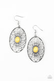 Paparazzi VINTAGE VAULT "Really Whimsy" Yellow Earrings Paparazzi Jewelry