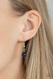Paparazzi VINTAGE VAULT "Teardrop Tranquility" Blue Necklace & Earring Set Paparazzi Jewelry