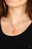Paparazzi "Peaceful Prairies" Orange Necklace & Earring Set Paparazzi Jewelry