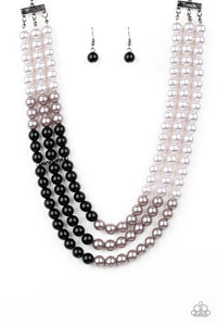 Paparazzi "Times Square Starlet" Black Necklace & Earring Set Paparazzi Jewelry