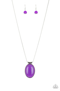 Paparazzi VINTAGE VAULT "Rising Stardom" Purple Necklace & Earring Set Paparazzi Jewelry