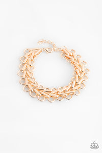 Paparazzi "Atlanta Attitude" Rose Gold Bracelet Paparazzi Jewelry