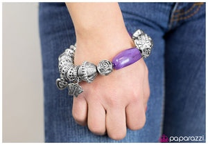 Paparazzi "Give It a Swirl" Purple Bracelet Paparazzi Jewelry