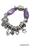 Paparazzi "Give It a Swirl" Purple Bracelet Paparazzi Jewelry